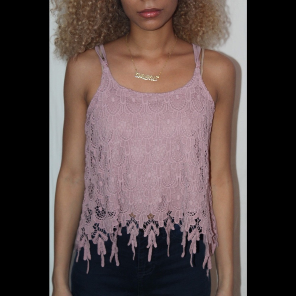 Lace crop top